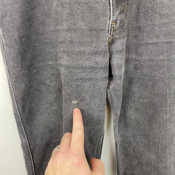 Vintage‎ Levis 517 Boot Cut Jeans Mens 36x30 Black Denim Orange Tab USA 90s - Picture 3 of 14